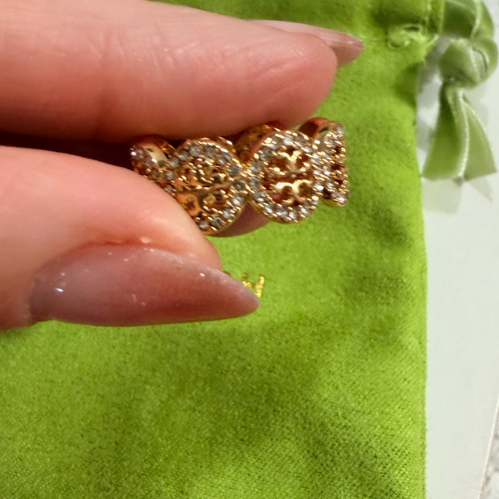 Tory Burch Miller Pavé Ring - NWT/Dust Bag SIZE 5.5 - Picture 5 of 6